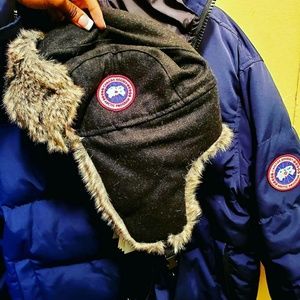 Canada Goose Puffer Jacket + Aviator Hat